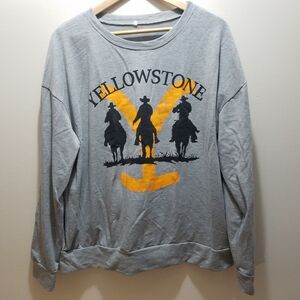 Yellowstone Y Brand Sweatshirt Gray Women's 2XL Dutton Ranch Paramount